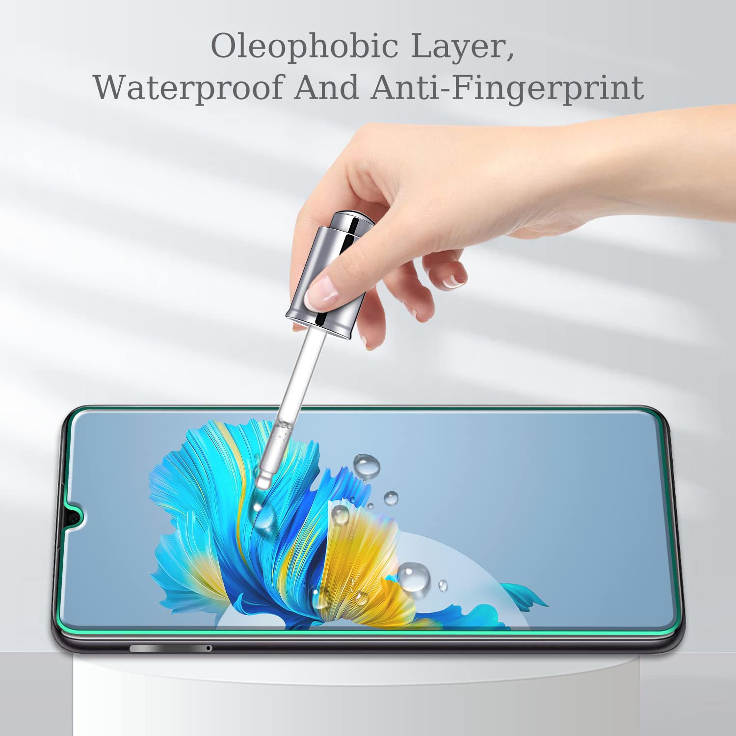 Kesuwe [3 Pezzi] Vetro Temperato per Huawei P30 Pellicola