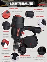 Vista 9 de AeroPro Clavadora industrial de la plataforma y del cajón de la bobina de 15 grados MCN90 1-1/2" a 3-1/2