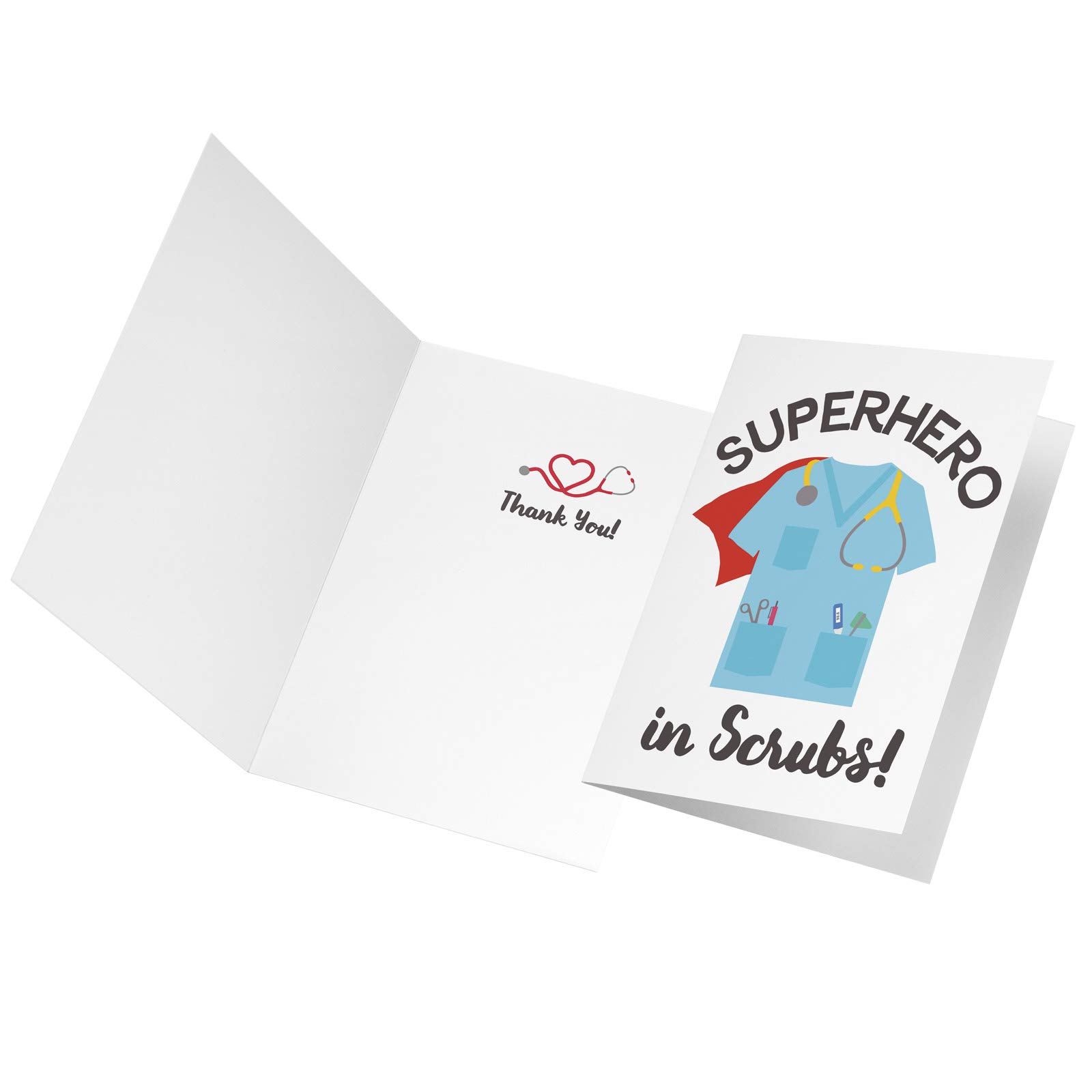 Amazon.com : Tiny Expressions - Super Hero in Scrubs Card Set for Nurses, Doctors, EMTs and Medical Staff with Envelopes | Full Color Inside and Outside Medical Appreciation Cards (4 Super Hero Amazon.com : Tiny Expressions - Super Hero in Scrubs Card Set for Nurses, Doctors, EMTs and Medical Staff with Envelopes | Full Color Inside and Outside Medical Appreciation Cards (4 Super Hero