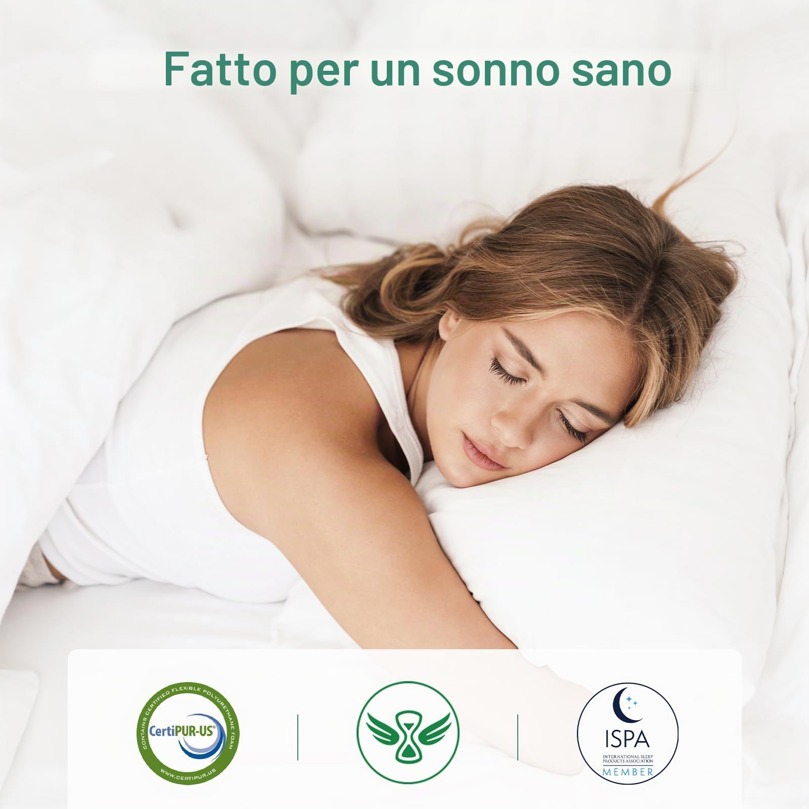 Novilla Materasso 160 x 200 cm, 7 zone, in schiuma fredda a 7 zone, grado di durezza H3, certificato Öko-Tex, materasso arrotolabile traspirante con rivestimento in tessuto rimovibile, altezza 18 cm