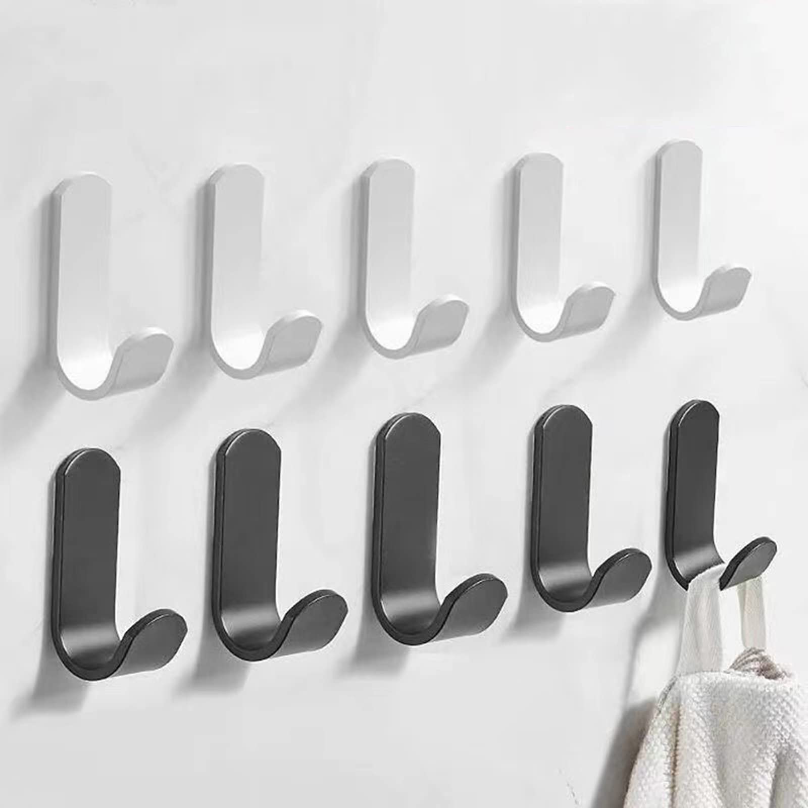 Wandgarderobe Garderobenhaken Wandmontierter Handtuchhaken for Badezimmer Kleiderhaken Rostfreier Haken Aufhänger for Küchenutensilien Haken for Schlüssel im Flur Mehrzweckhaken Kleiderhaken ( Color :