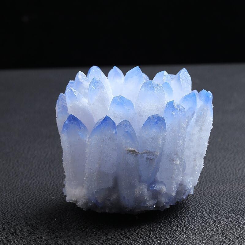 Amas de quartz bleu cristal d'exception de collection 300g - 4