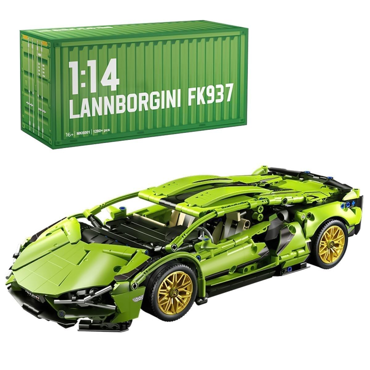 Technik Sports Car Building Kit for Lambor, 1314 Pcs Supercar Racing Car Model Construction, MOC Creative Supercar Toys, Exclusive Collectible Race Car Model, Gifts for Teens Adult