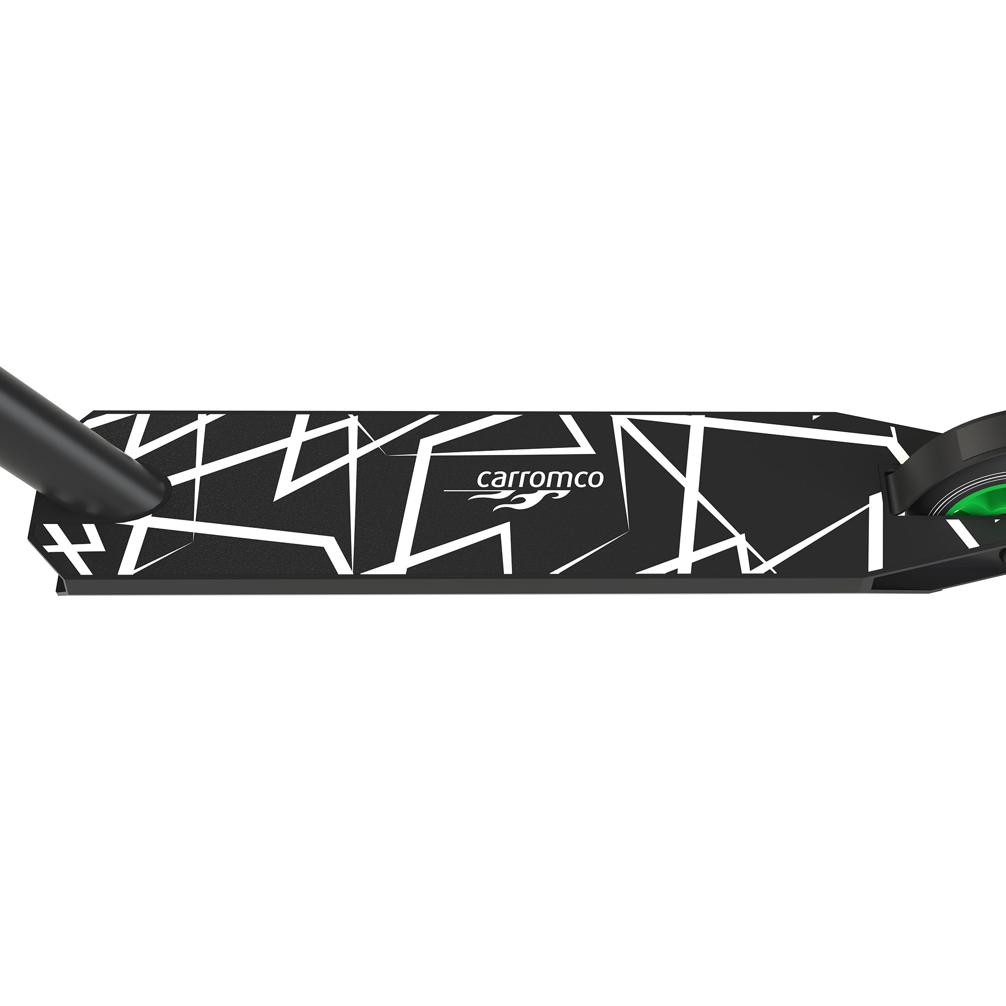 Carromco Scooter Action Rider 100, skuter, skuter wyczynowy, z systemem łożysk kulkowych HIC w wieńcu kierownicy, skuter kickcooter zielono-czarny