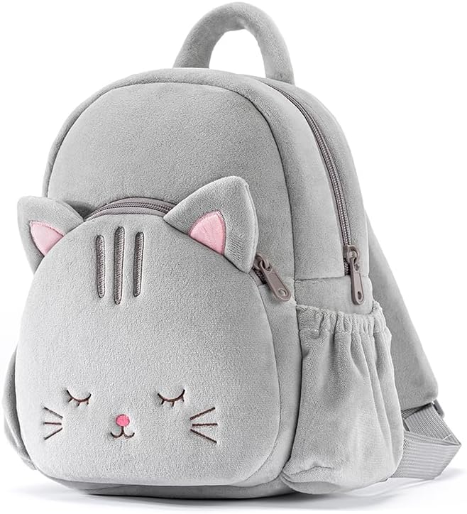 Lazada Toddler Backpack Plush Backpack Toddler Girls Backpack Cat Animal Kids Backpacks for Girls Pink Kitty Plush Bag Age 3+ - Image 9