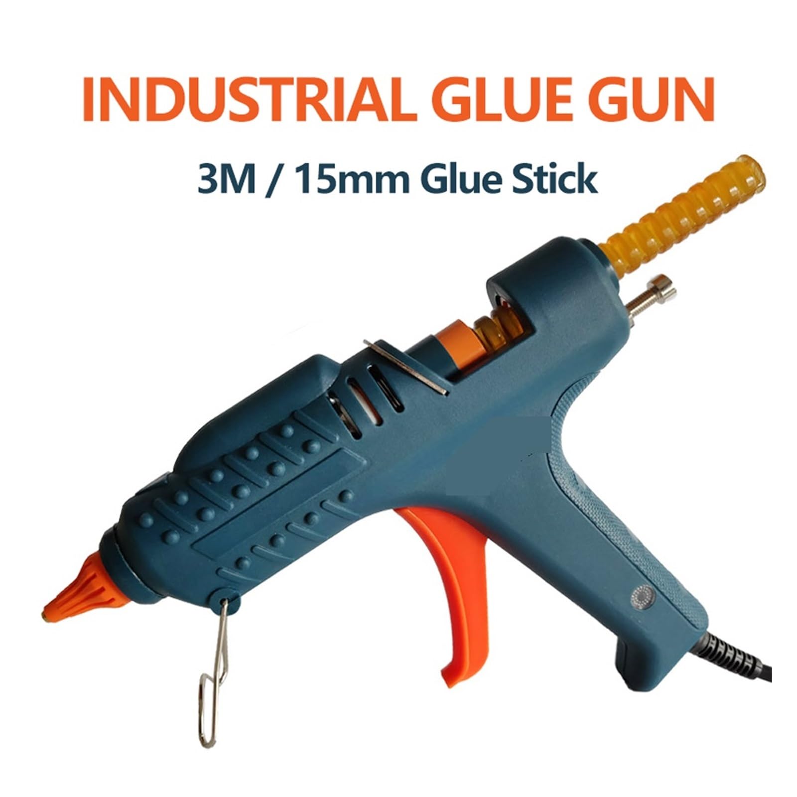 Pistola per colla a caldo per lavori artigianali, Pistola for colla a caldo da 15 mm, pistola for colla a caldo industriale da 200 W/300 W 3M, stick di colla professionale ad alta potenza da 15 mm per