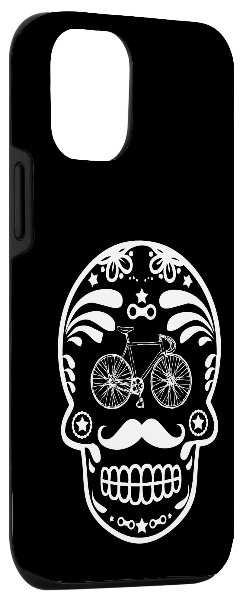 Day of the Dead Cycling Sugar Skull Love to Ride Design Case for iPhone 13 Pro - Image 3