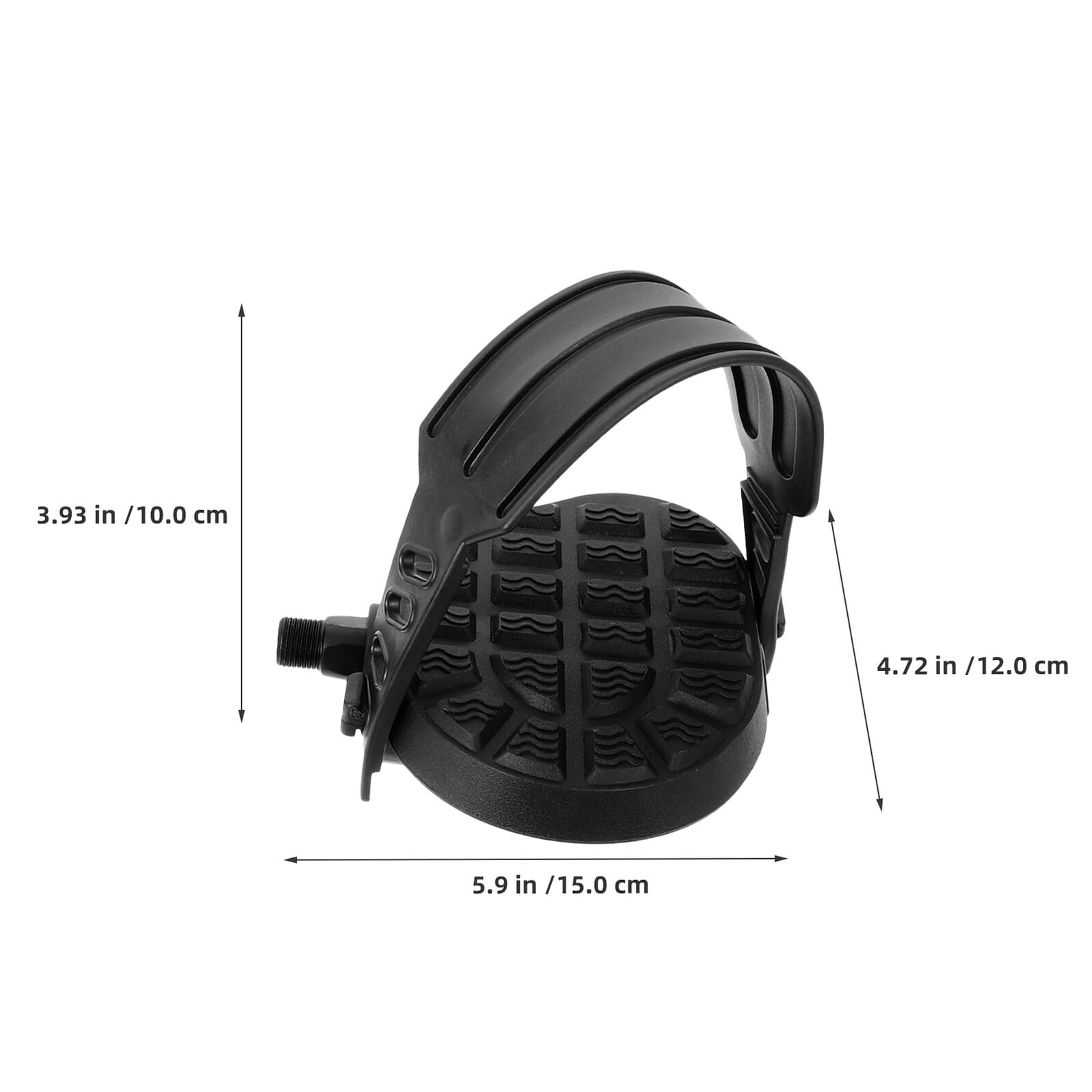 Pedales para Bicicleta Estática Antideslizantes 9/16 de Plataforma Ancha con Correas Ajustables Repuestos para Bicicleta de Interior Accesorios para Ciclismo y Ejercicio Casa 4