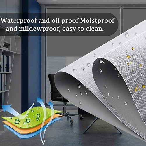 Miniatura 5 de SEEYE - Persianas enrollables de tela 100% opaca, protección UV, impermeables