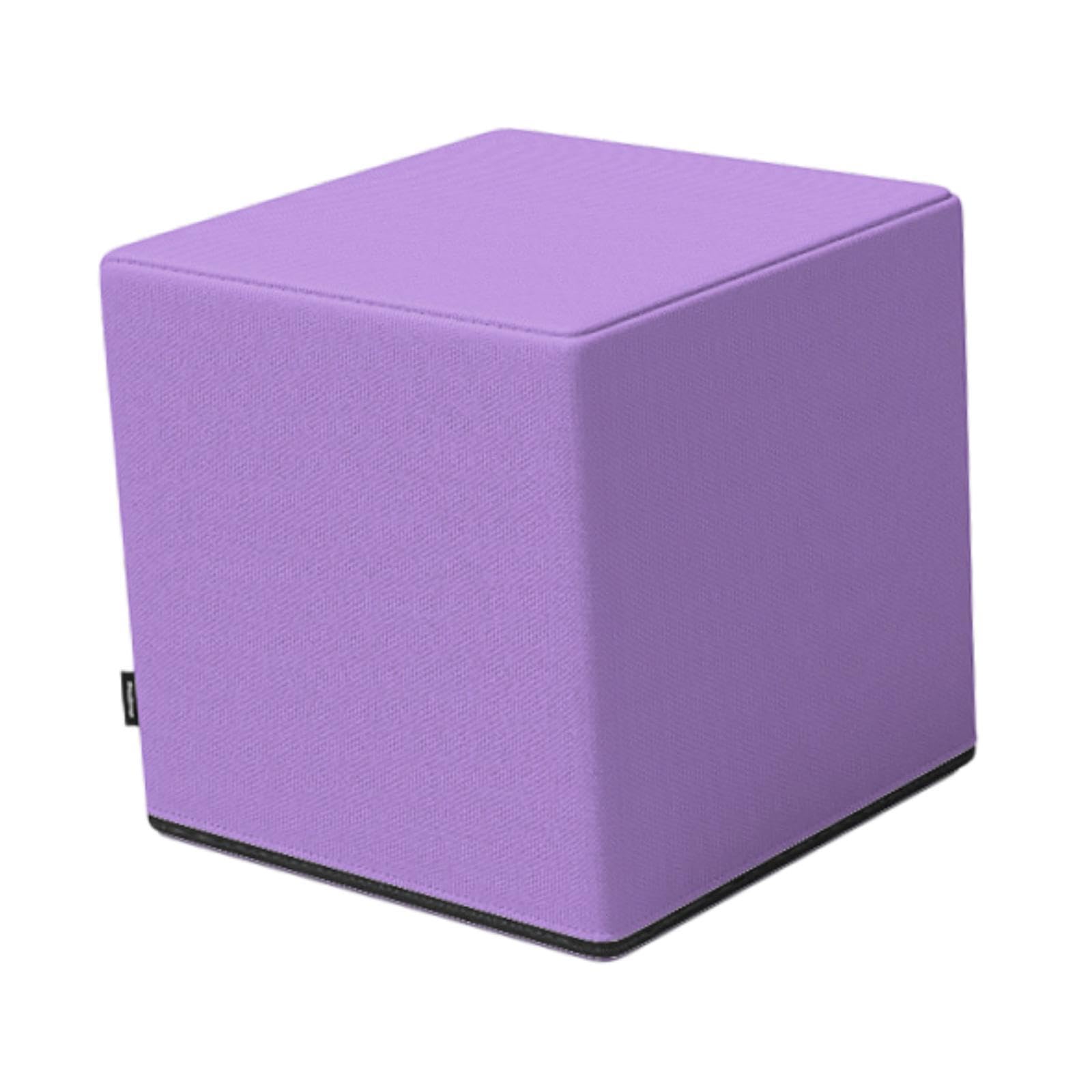 QSTDGVPW Yoga Block Square Non Slip Bottom Yoga Brick Cube Stool for Home Gym Balance Training Pilates, Purple
