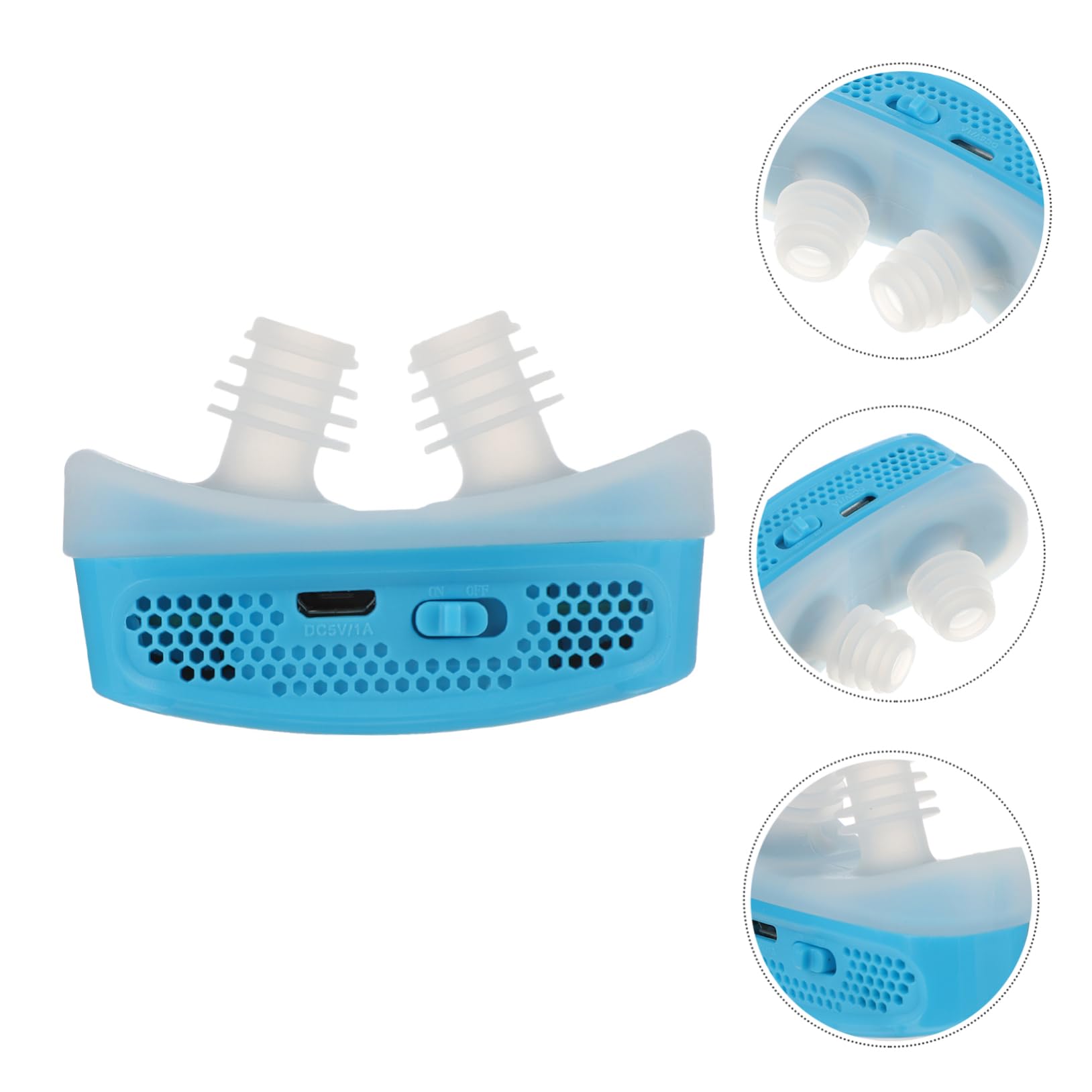 PACKOVE 2piezas Dispositivo Antirronquidos Eléctrico Clip Nasal Recargable Para Dejar De Roncar El De Aire y La Congestión Nasal Para