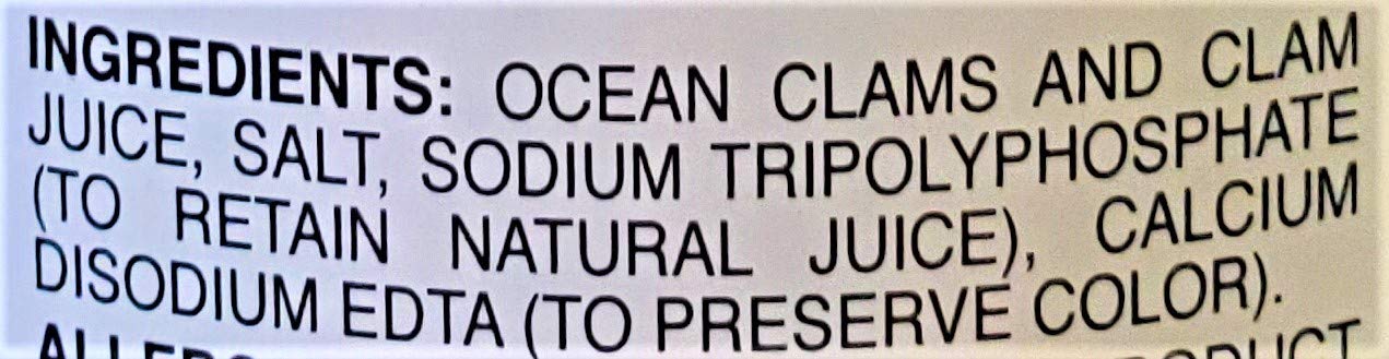 Chefs Quality Chopped Ocean Clams, 51oz