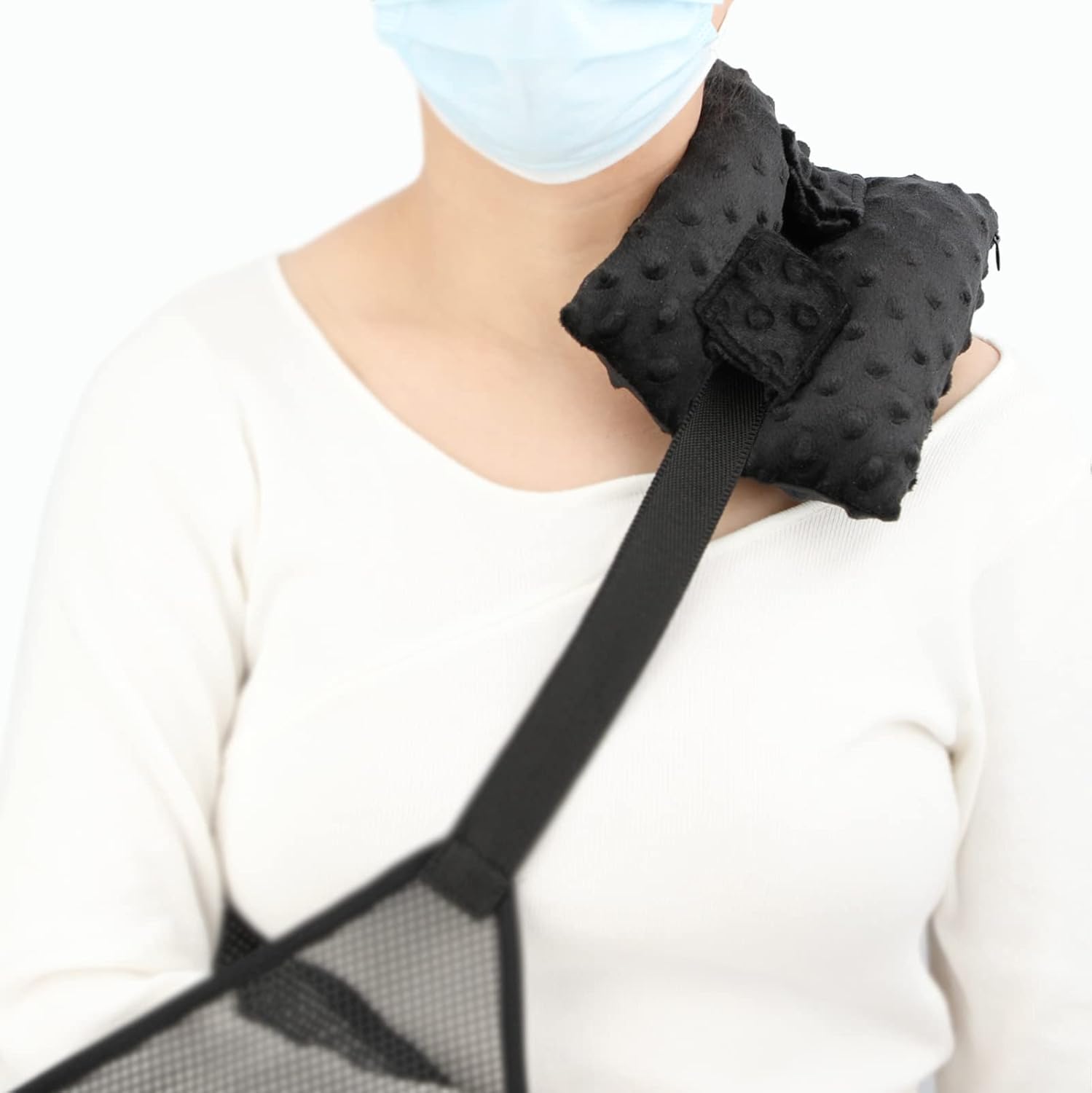 HapiPoppy Strap Cushion for Arm Sling, Shoulder Brace Carry Strap Pillow Arm Elbow
