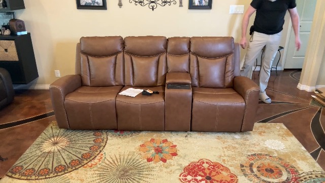 Amazon.com: CHITA Zero Gravity Leather Power Reclining Sofa