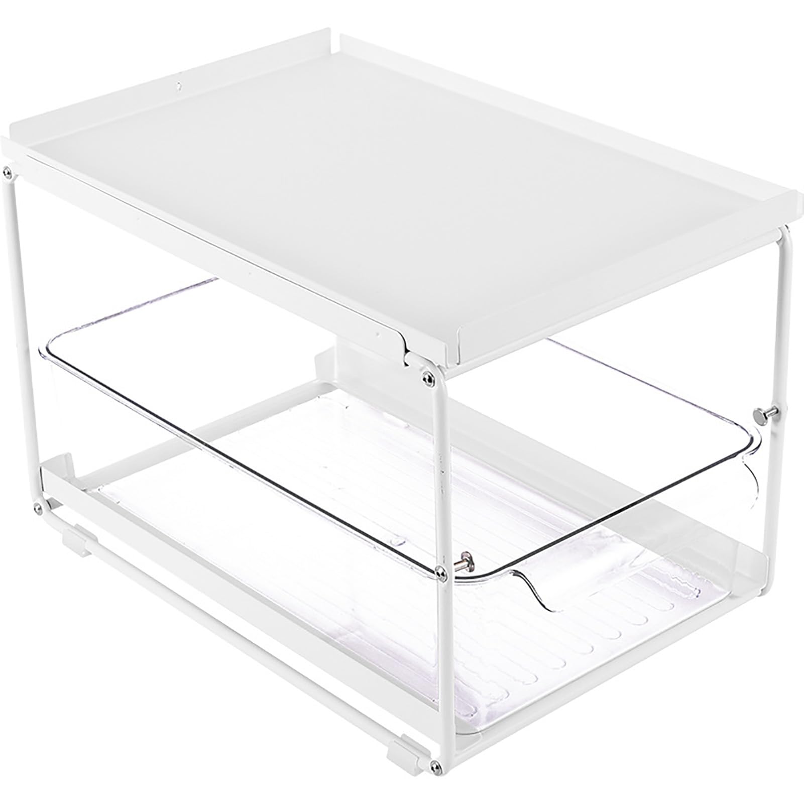 Fafeicy Layered Rack Kitchen Cabinet Organizer, Carbon Steel Under Sink