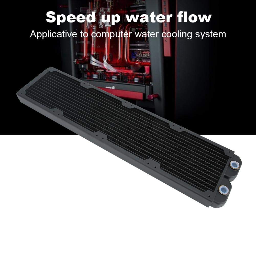 Radiatore Di Raffreddamento Ad Acqua 45mm A Doppio Strato – 360SL Dissipatore Per PC, In Alluminio Con 24 Tubi E Filettatura G1/4 - 4
