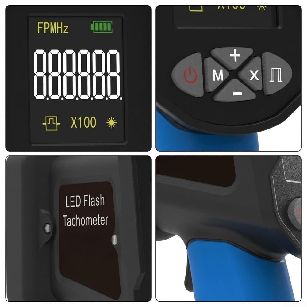 8000B Stroboskop Tachometer Berührungslos Drehzahlmesser 60-