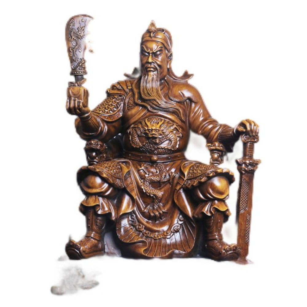 関羽像 36×22×63 Amazon.com: Thcbme 关公像供奉神像家用客厅招财关公摆件武财神