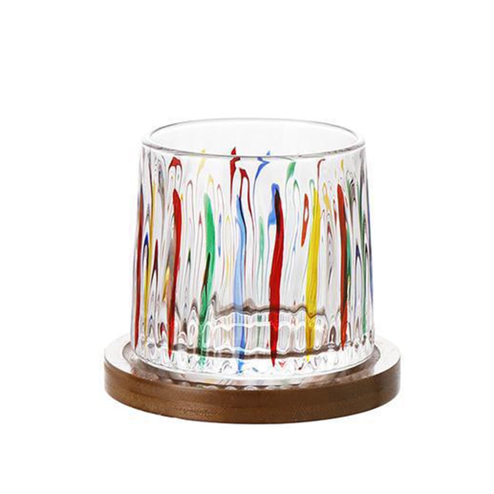 Verres à eau colorés peints à la main pour éviter les taches sur vos tables