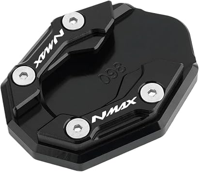 Kickstand Accessories Side Stand Extension Pad Enlarger Plate For Yam&aha NMAX AEROX 155 XMAX 250 300 NMAX155 2015-2021(NMAX Red)