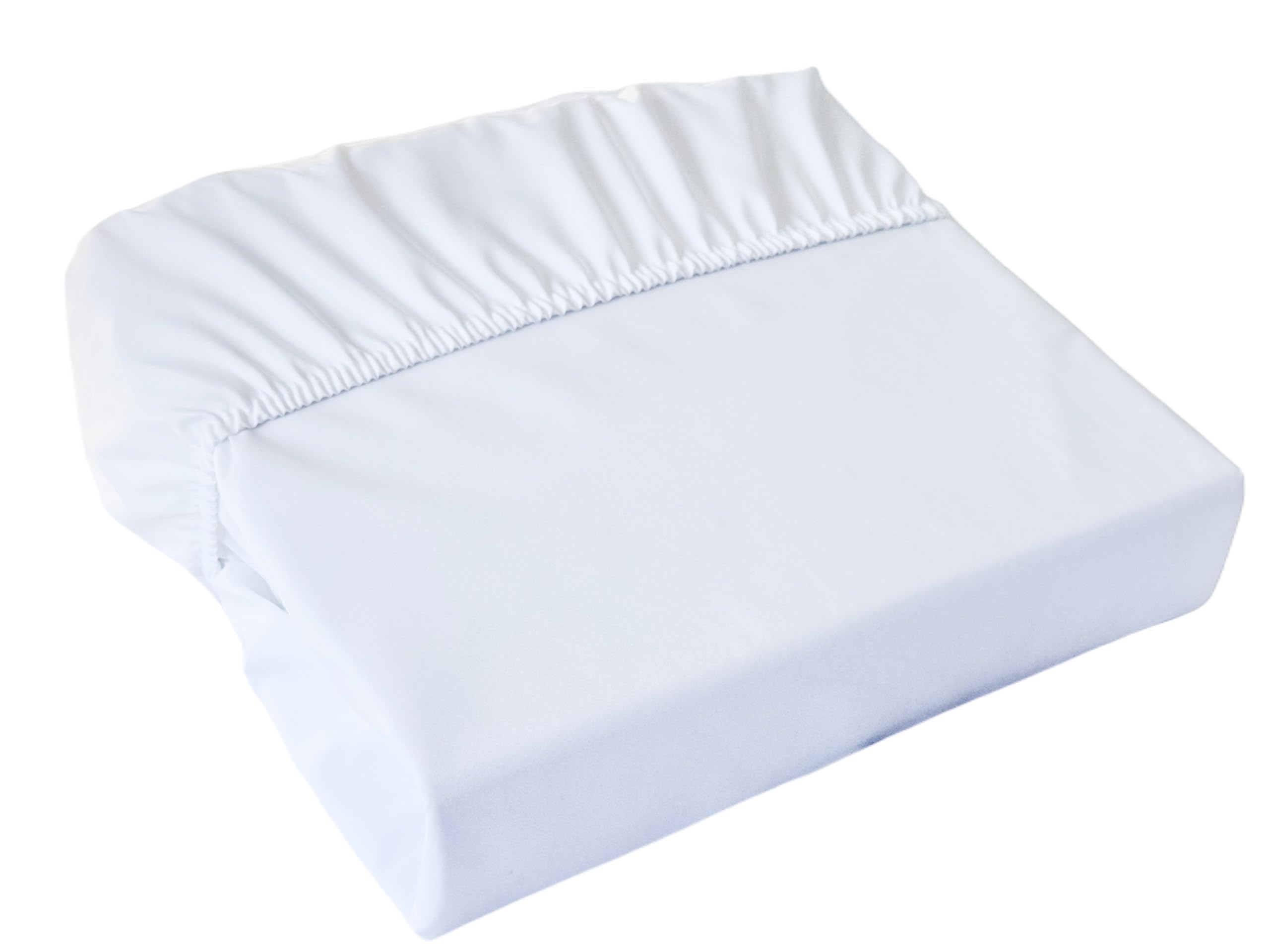 Double Microfiber Fitted Sheet, White | Bottom Sheets | Premium Quality 100GSM Soft Brushe...