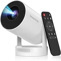 Vista 11 de Mini proyector con WiFi y Bluetooth, compatible con corrección Keystone automática 4K 1080P 170 ANSI, proyector portátil giratorio de 210°