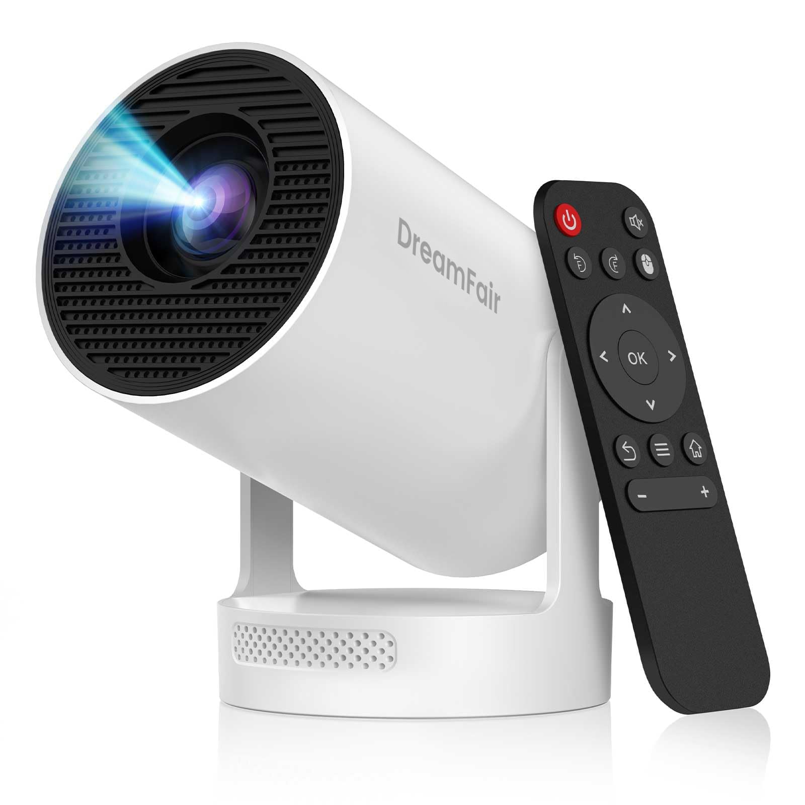 Photo 1 of ?Electric Focus?Mini Projector, Support 4K 1080P, 210 ANSI Portable Projector with WiFi and Bluetooth, Auto Keystone Correction Video Projector, Compatible with Smartphone,TV Stick,Laptop