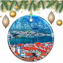 Montenegro Christmas Xmas Tree Ornament Decoration Wedding Hanging Pendant Decor City Travel Souvenir Collection