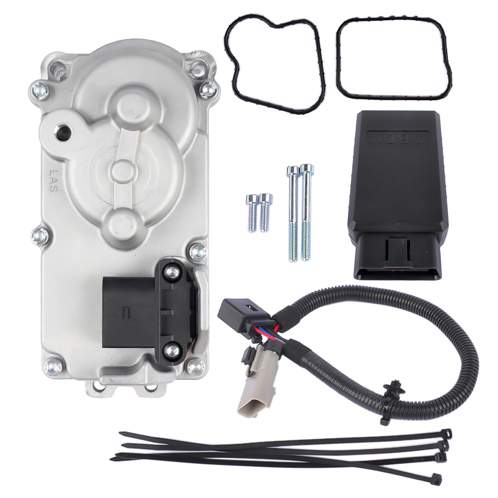 Flynsu68481772AA Turbo Electronic Actuator w/OBDII Kit Replacement for 2013-2018 Dodge Ram 2500 3500 6.7 Cummins Holset HE300VG Turbo Actuator