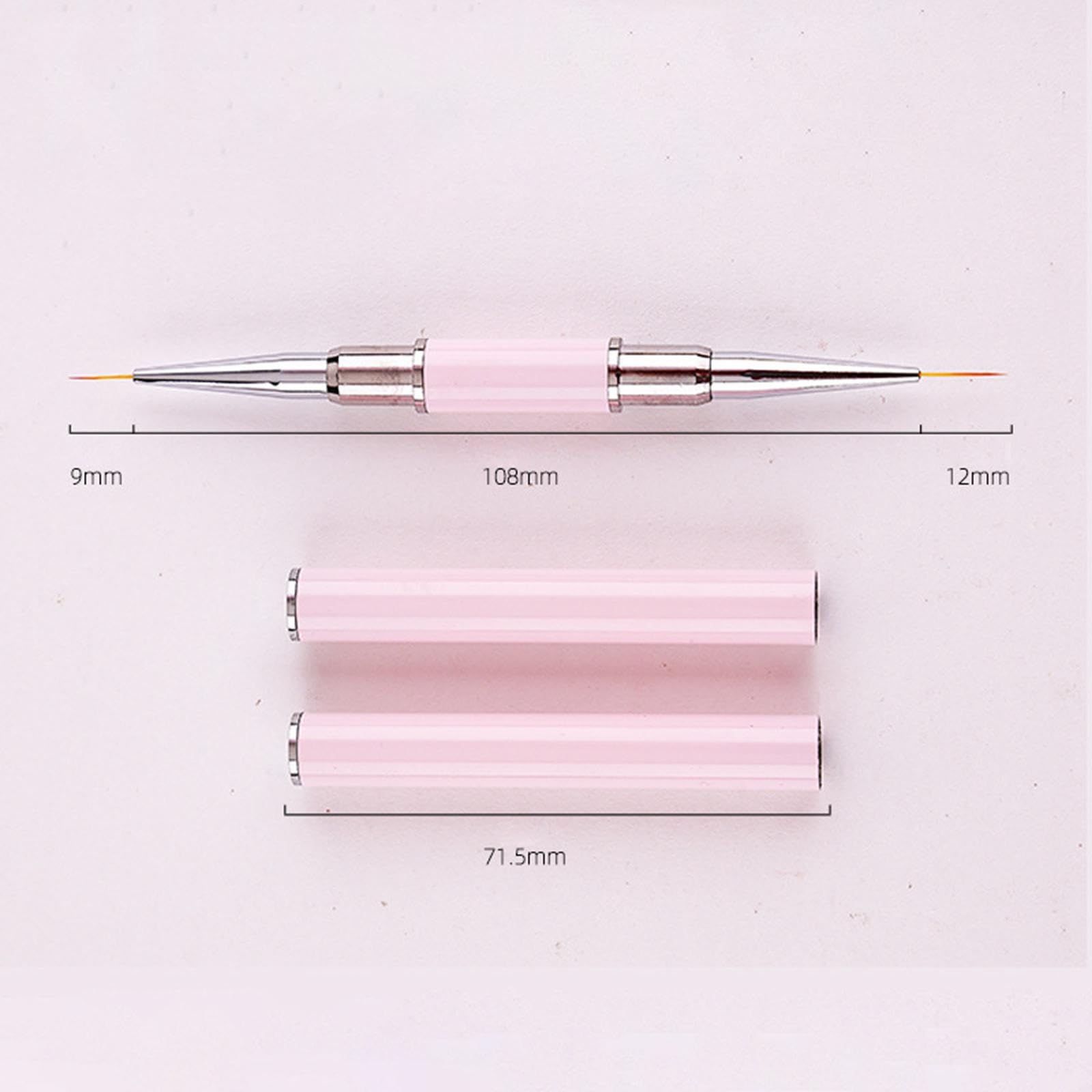 Garende Nail Art Brushes with Ends for Creative Designs and Fine Detailing, Style C