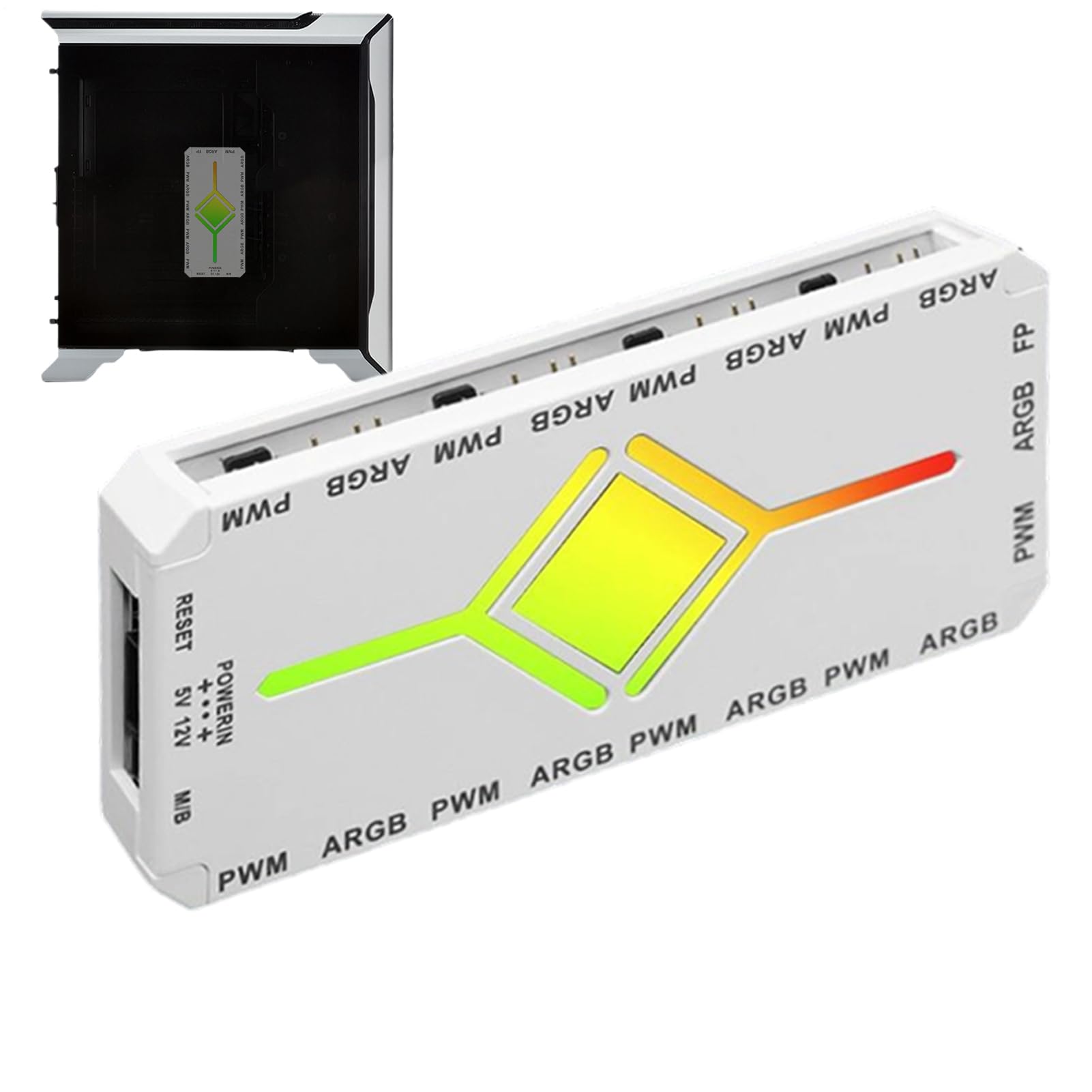 Hub LED PC avec télécommande sans fil pour synchroniser vos couleurs