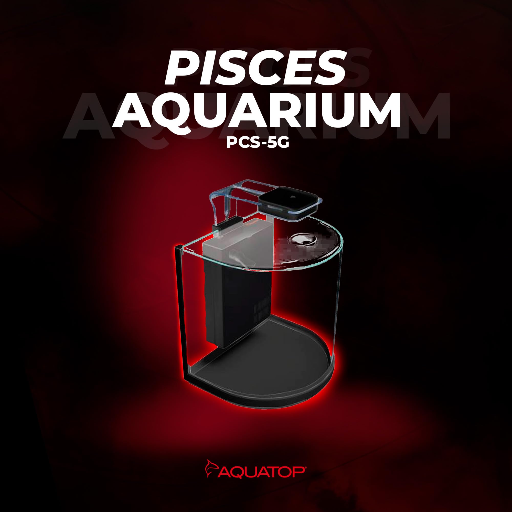 Amazon.com : Aquatop Pisces Curved Bowfront Aquarium, 5-Gal Nano