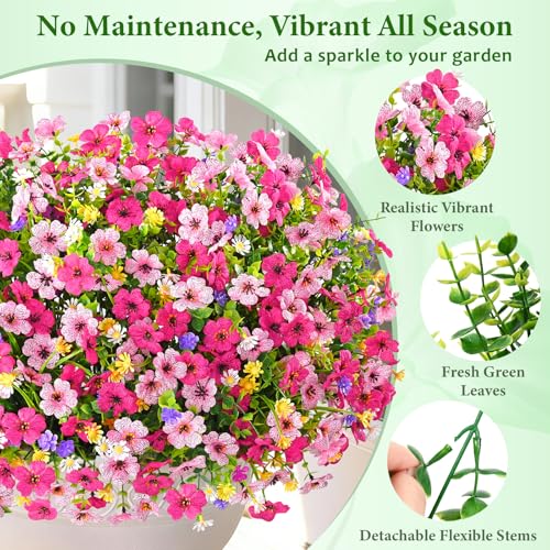 50% Off BLEUM CADE 22 Bundles Artificial Flowers - Image 6
