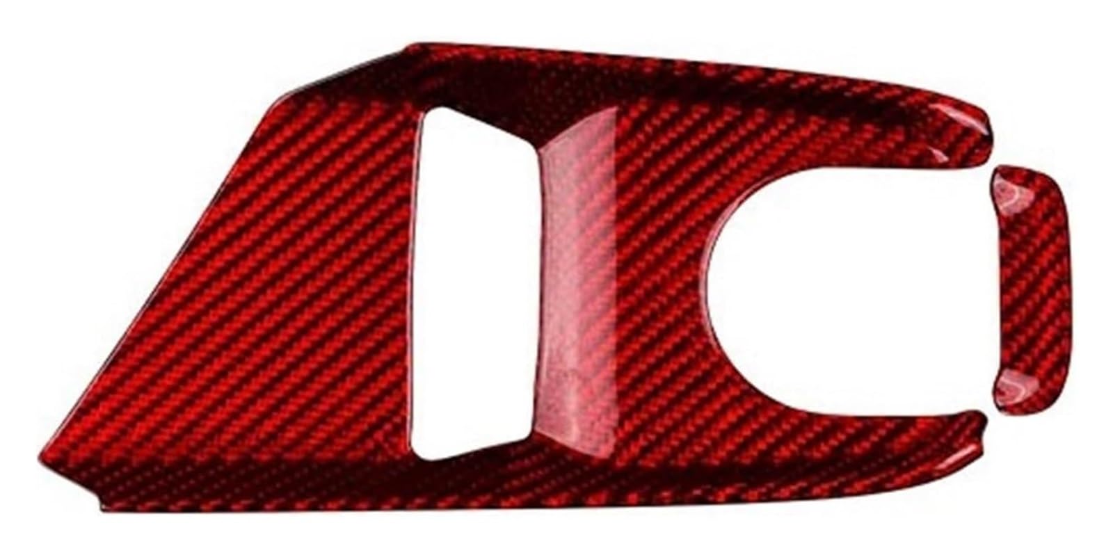 Center Console Trim for Corvette C8 2020-2023 Real Hard Carbon Fiber Car Console Gear Shift Button Sticker(Control Button RD)