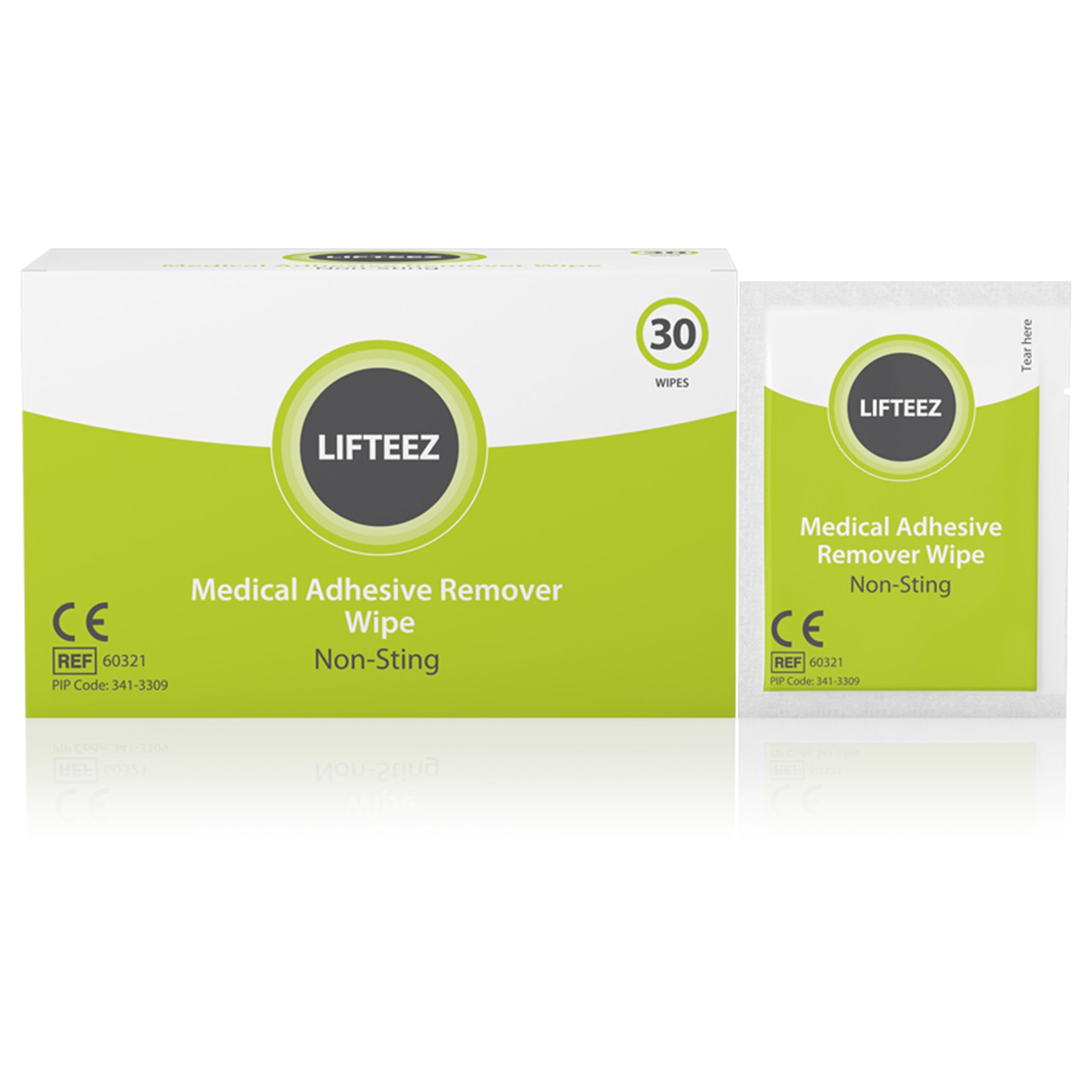 Medi Derma Lifteez: Non-Sting Adhesive Remover Wipes, Alcohol-Free - 30 Pack
