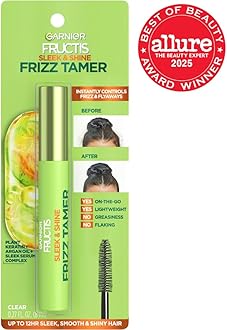 Garnier Fructis Sleek & Shine Frizz Tamer Slicking Hair Serum Wand for Frizz and Flyaways, 0.27 Fl Oz
