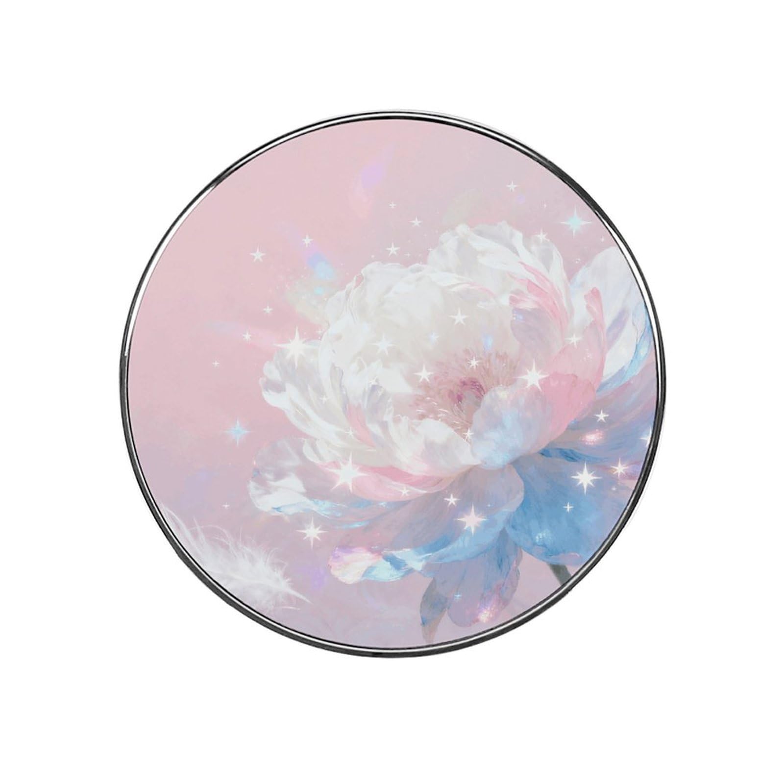 Romantic Peony Magnetic Refrigerator Sticker Glass Strong Fridge Sticker Cute Refrigerator Magnets for Kitchen Office Whiteboard Cabinet Decorative Magnets for Gift