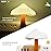 Night Lights Plug into Wall - 2-Pack Sensor LED Mushroom Light, Cute Energy Saving Mushroom Lamp for Kids Adults Living Room Bedroom Kitchen, Bathroom Toilet, Stairs, Hallway Corridor, Warm White