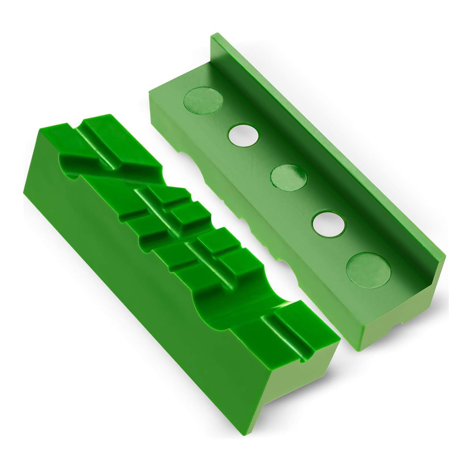 Xuqizzpp 4.5 Inch Green Vise Jaw Guards Protectors Pad For Different Materials Surfaces Accuracy In Machining Tasks Vise Jaw Covers