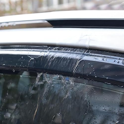 Miniatura 6 de BGGTYRSD Visera lateral para ventana lateral, deflector solar, protector de lluvia, para Toyota RAV4 2019-2023, color negro