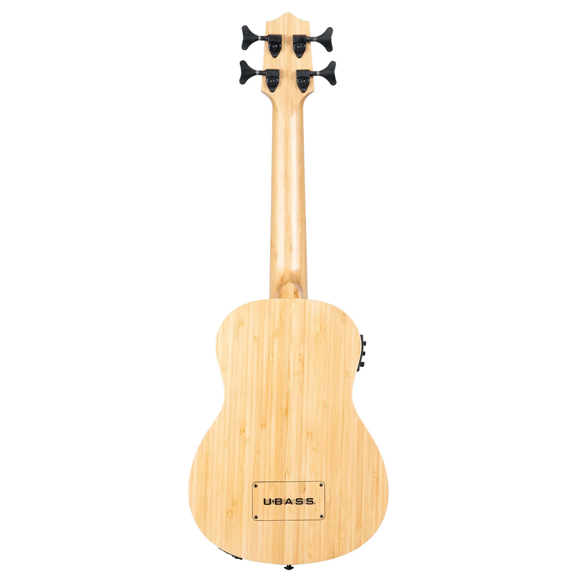 Kala UBASS-BMB-FS Ukulele Basso Elettrificato Amplificato Bamboo con Borsa