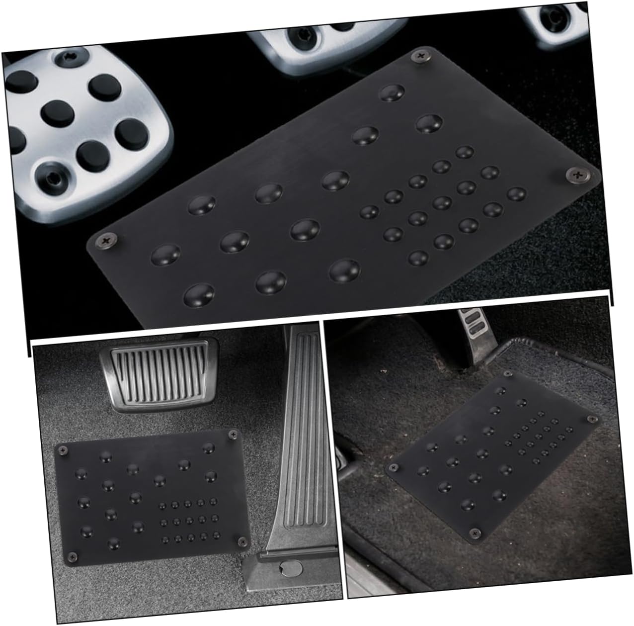 2pcs Car Foot Pedal Pads for Gas Accelerator Clutch Brake Pedals Easy Install