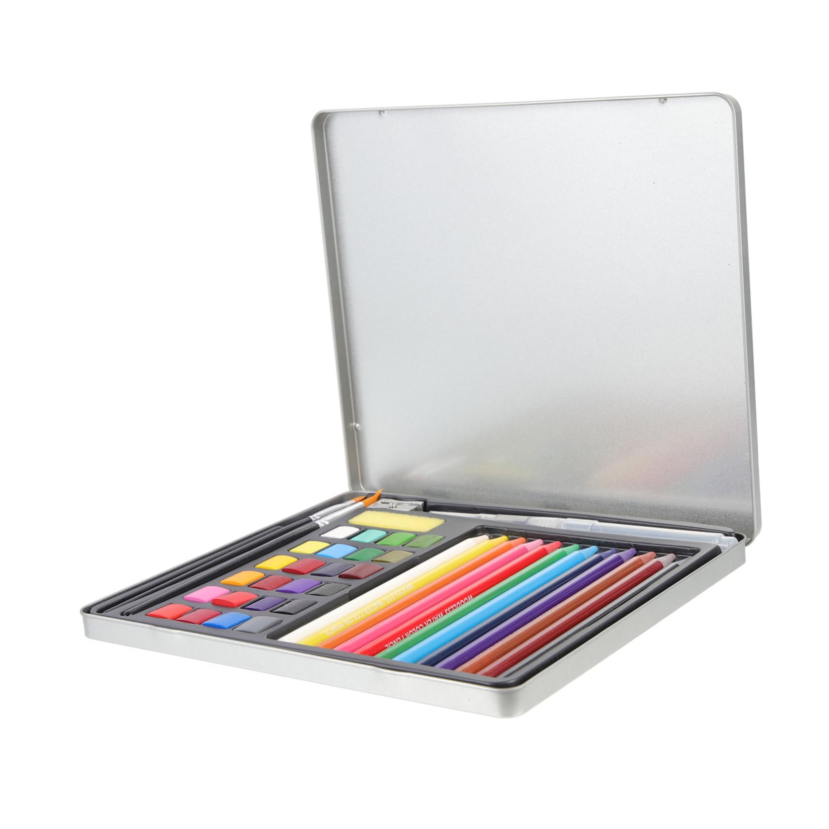 SEWOART Kit de Acuarela Sólido de 24 Colores para Estudiantes, Portátil y Ligero, para Pintura y Manualidades Diy,