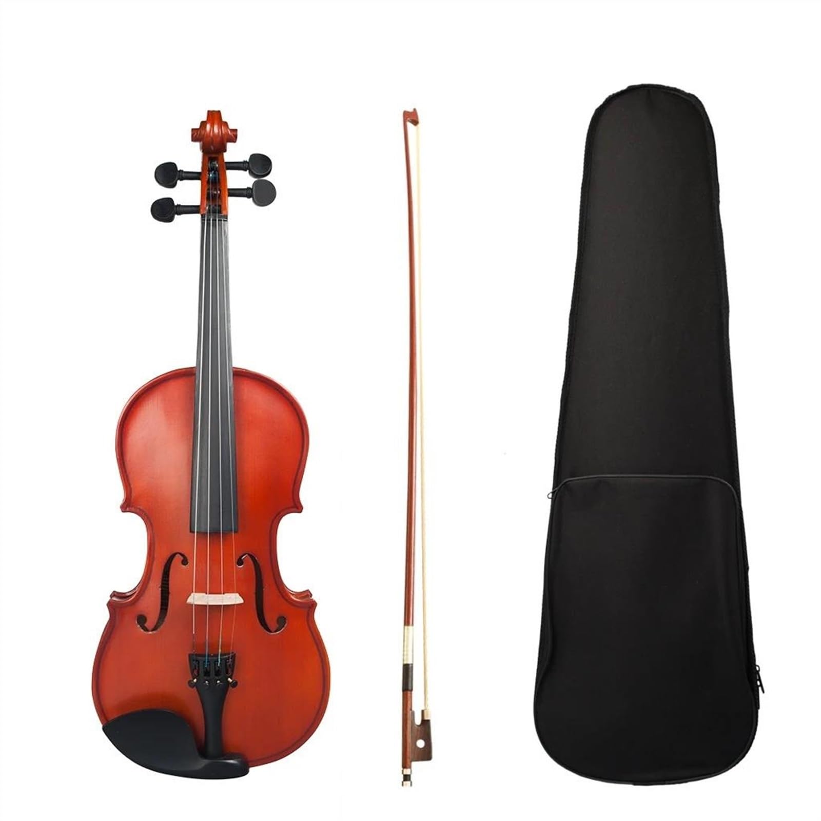 Violine 1/2 Natürliche Farbe Ahorn Holz Akustische Violine Mit Fall Brücke Bogen Saiten Musik Instrumente