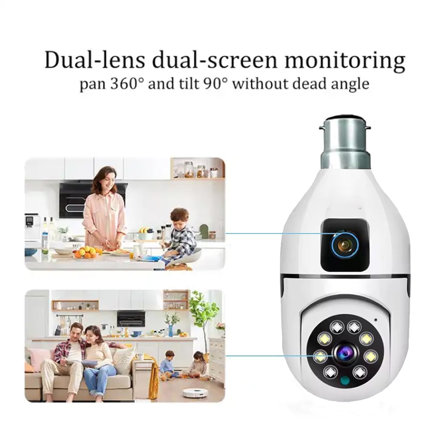 Guard Well WiFi Light Bulb Camera - 360° Security -3 Guard Well WiFi Light Bulb Camera - 360° Security -3