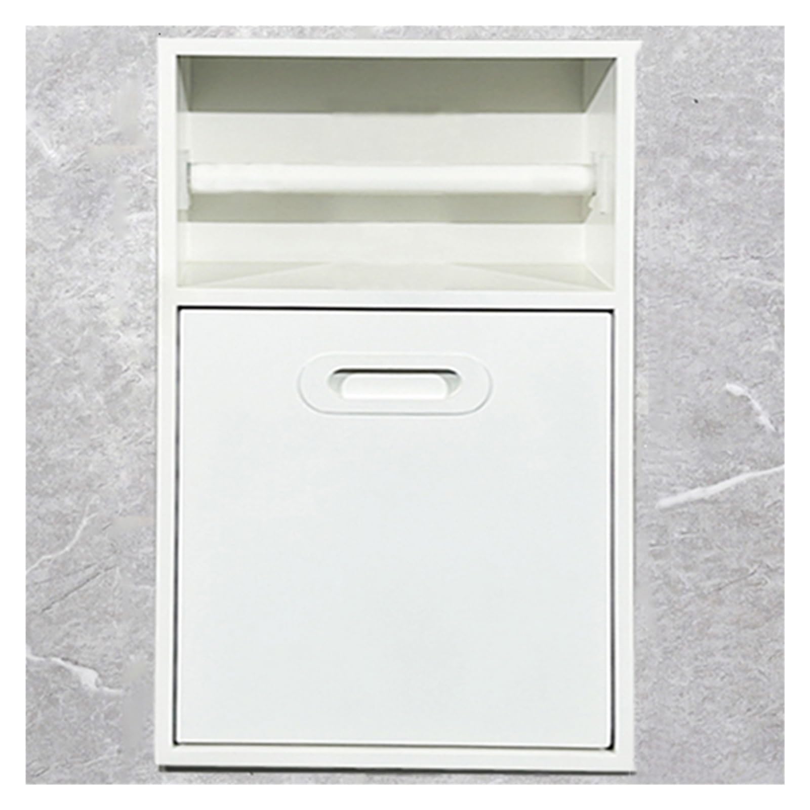 Asdchzen Women's White Stainless Steel Recessed Shower Niche Builtin Shampoo & Toiletries Storage Shelf Gray 30X50x14cm – Stylish Bathroom Organizer For Shower & Trash Can Holder,-30X50x14cm/11.81X19.68x5.51in