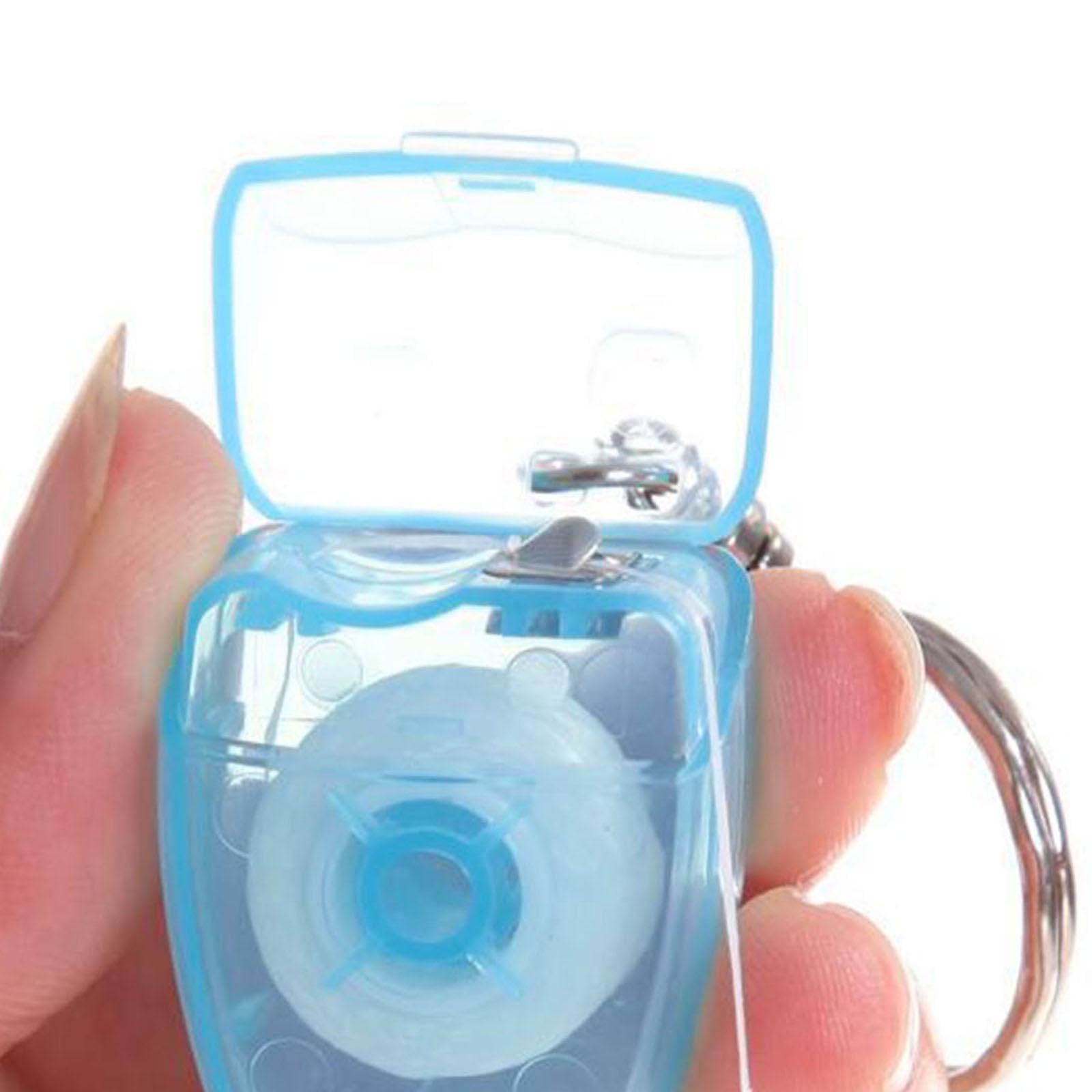 CALANDIS™ Portable Floss Keychain Essentials Tool Flat Line Design for Travel Blue | Dental Floss & Flossers | Oral Care-image-35