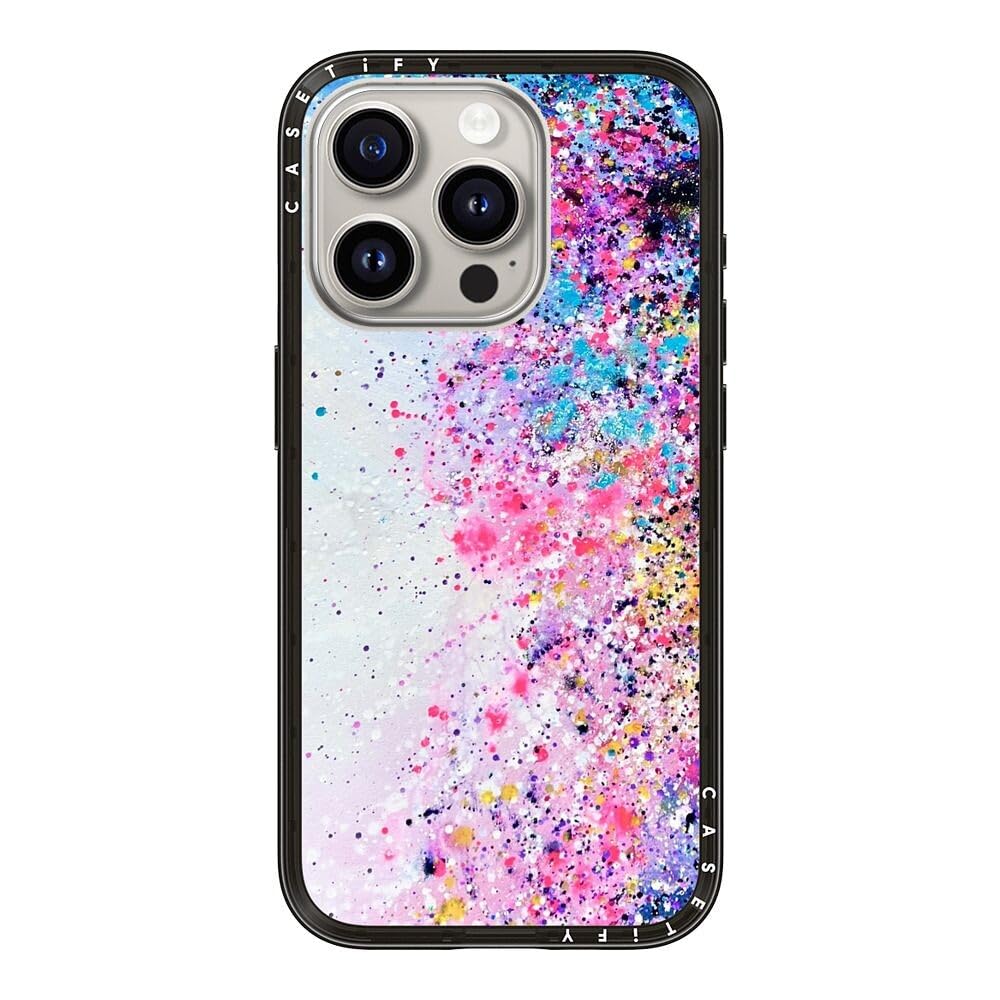 Coque iPhone 15 Pro Magsafe CASETiFY Compact Noir Transparent - 8