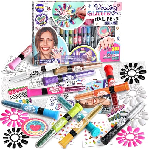 Kids Nail Kit for Girls Ages 7-12, FunKidz Ultimate 315Pcs Nail P...