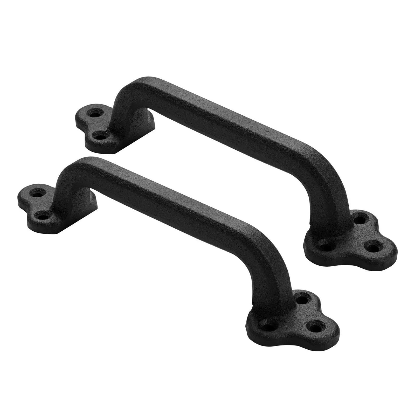 ZHSOAO 2Pcs Barn Door Handles 9 in Rustic Heavy Duty Carbon Steel Garden Gate Pulls for Drawers